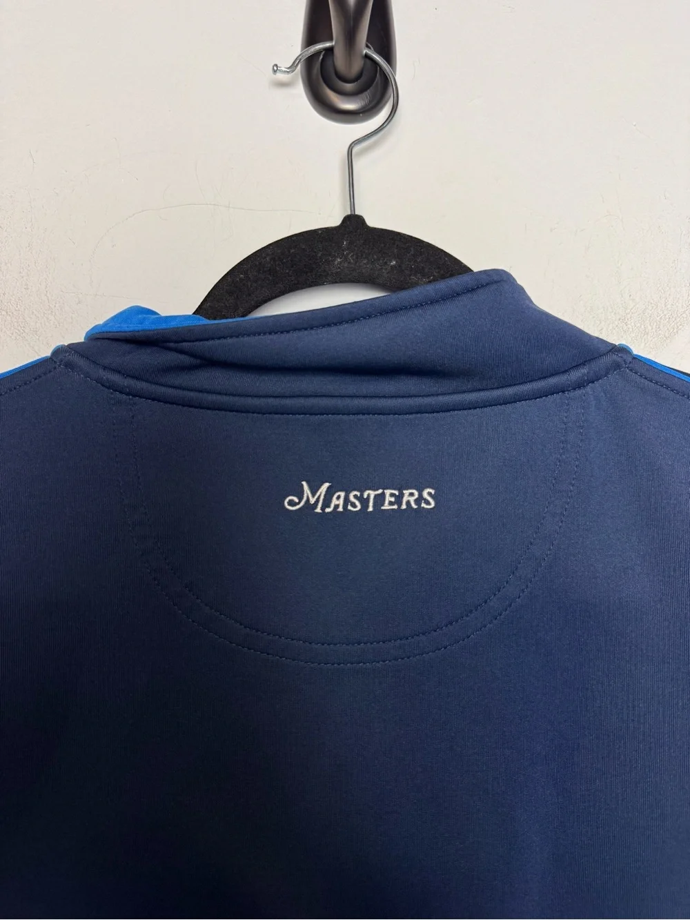Masters Tech Quarter Zip Pullover Mens XXL Navy Blue Performance Golf Sweater